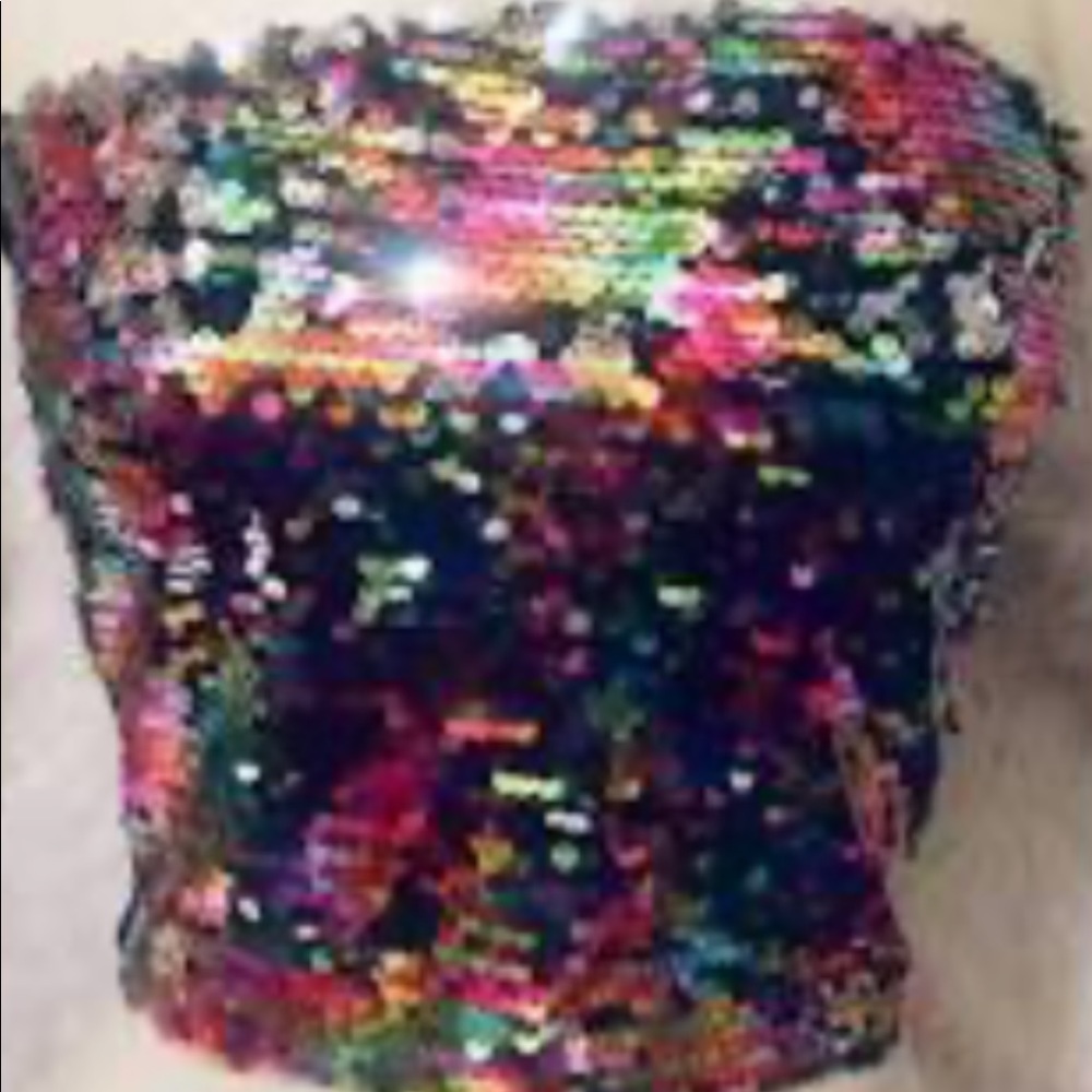 Sequin tube top